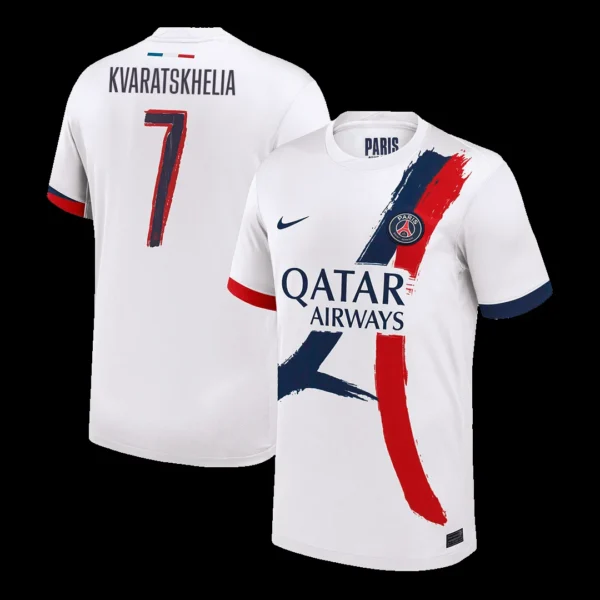 kvaratskhelia-7-psg-away-soccer-jersey-ucl-fan-version-584349-01 KVARATSKHELIA #7 PSG Away Soccer Jersey – UCL β Fan Version β front view