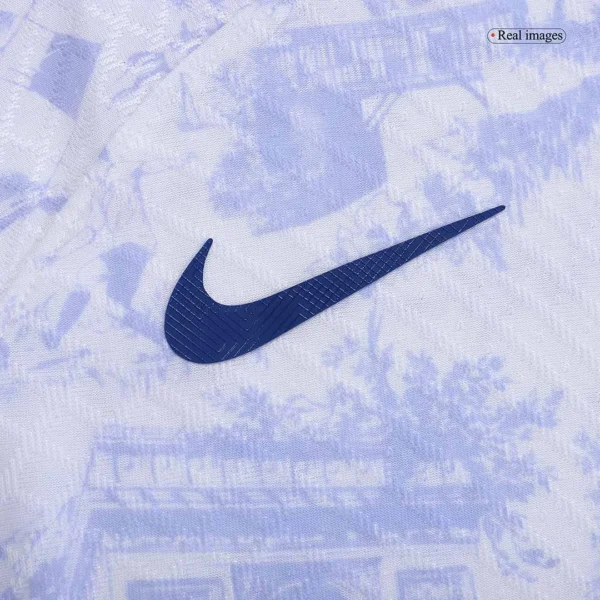 Kylian Mbappe #10 France Away Soccer Jersey 2022 – Player Version – badge and fabric details