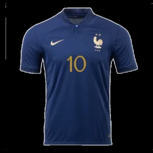 kylian-mbappe-10-france-home-soccer-jersey-2022-fan-version-192059-01 Kylian Mbappe #10 France Home Soccer Jersey 2022 โ Fan Version โ front view