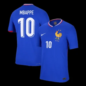 kylian-mbappe-10-france-home-soccer-jersey-euro-player-version-01 Kylian Mbappe #10 France Home Soccer Jersey Euro โ Player Version โ front view