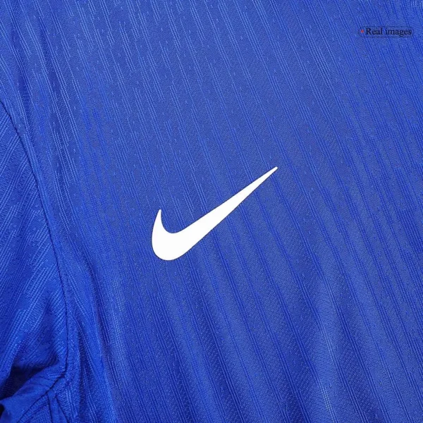 Kylian Mbappe #10 France Home Soccer Jersey Euro – Player Version – badge and fabric details