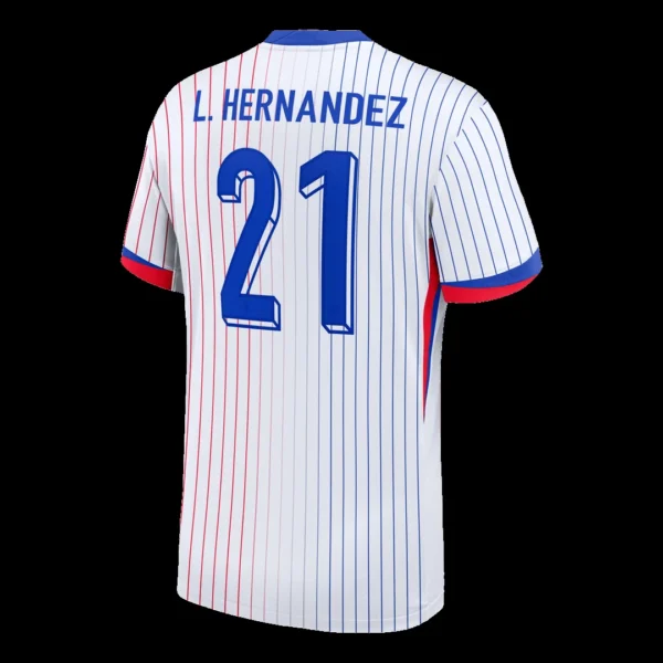 L.HERNANDEZ #21 France Away Soccer Jersey – Fan Version – jersey details