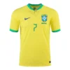 L. PAQUETÁ #7 Brazil Home Soccer Jersey 2022 – Fan Version – back view