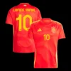lamine-yamal-10-spain-home-soccer-jersey-euro-fan-version-01 Lamine Yamal #10 Spain Home Soccer Jersey Euro – Fan Version – front view