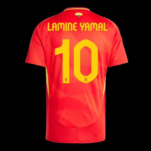 lamine-yamal-10-spain-home-soccer-jersey-euro-fan-version-03 Lamine Yamal #10 Spain Home Soccer Jersey Euro – Fan Version – jersey details