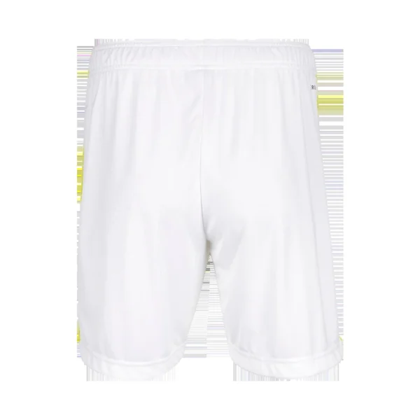 Leeds United Home Soccer Shorts 2021/22 – Fan Version – badge and fabric details