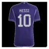 Lionel Messi #10 Argentina Away Soccer Jersey 2022 – Fan Version – front view
