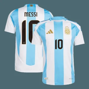 Lionel Messi #10 Argentina Home Soccer Jersey Copa America – Player Version – front view