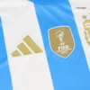 Lionel Messi #10 Argentina Home Soccer Jersey – Fan Version – badge and fabric details