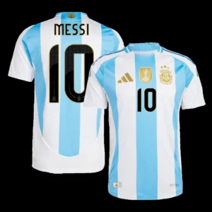 Lionel Messi #10 Argentina Home Soccer Jersey – Player Version – front view