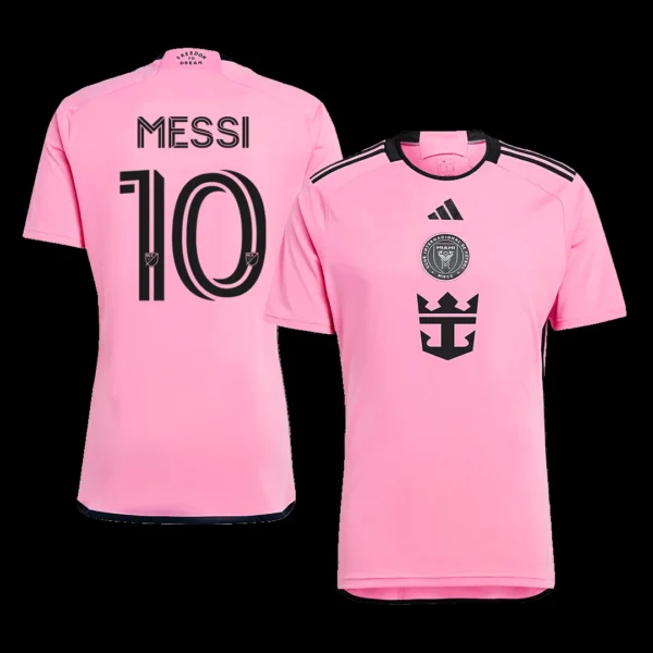 Lionel Messi #10 Inter Miami CF Home Soccer Kit – Jersey + Shorts – Fan Version – back view