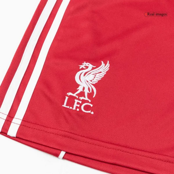 Liverpool Home Soccer Shorts 2025/26 – Fan Version – jersey details