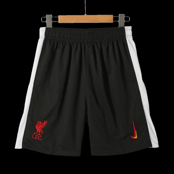 Liverpool Third Away Soccer Shorts – Fan Version – badge and fabric details