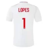 LOPES #1 Olympique Lyonnais Home Soccer Jersey 2021/22 – Fan Version – front view
