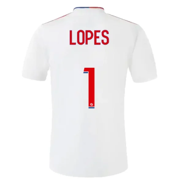 LOPES #1 Olympique Lyonnais Home Soccer Jersey 2021/22 – Fan Version – front view