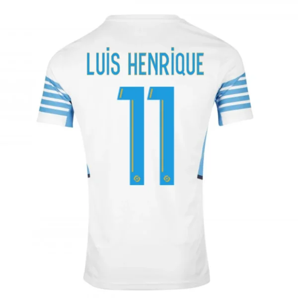 LUIS HENRIQUE #11 Marseille Home Soccer Jersey 2021/22 – Fan Version – front view