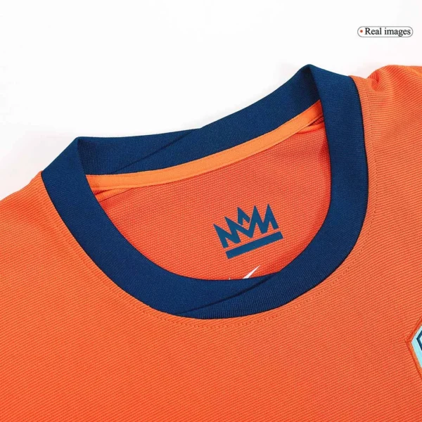 MALEN #18 Netherlands Home Soccer Jersey Euro – Fan Version – back view