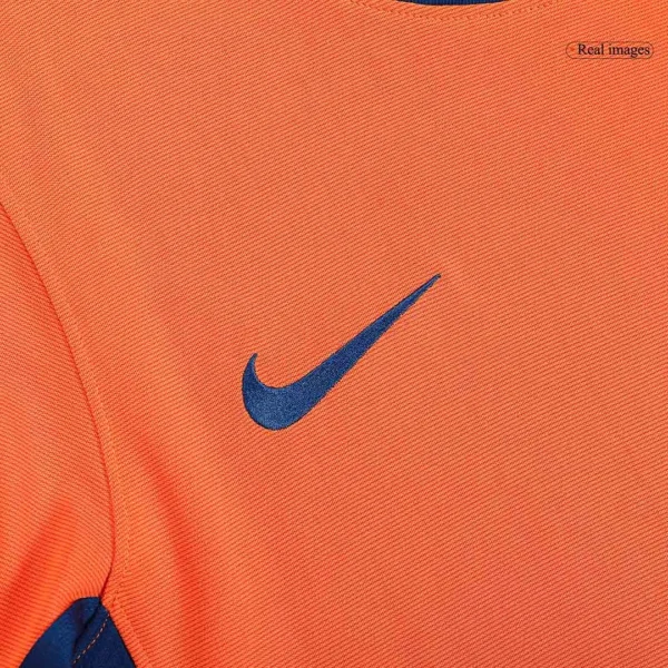 MALEN #18 Netherlands Home Soccer Jersey Euro – Fan Version – badge and fabric details