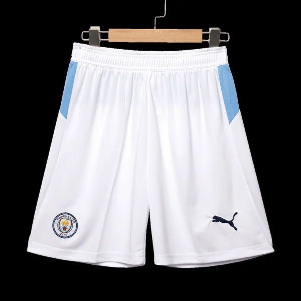 Manchester City Home Soccer Shorts 2025/26 – Fan Version – badge and fabric details