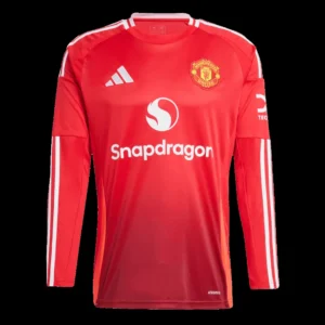 manchester-united-home-long-sleeve-soccer-jersey-fan-version-650137-01 Manchester United Home Long Sleeve Soccer Jersey โ Fan Version โ front view