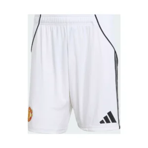 manchester-united-home-soccer-shorts-2025-26-fan-version-01 Manchester United Home Soccer Shorts 2025/26 โ Fan Version โ front view