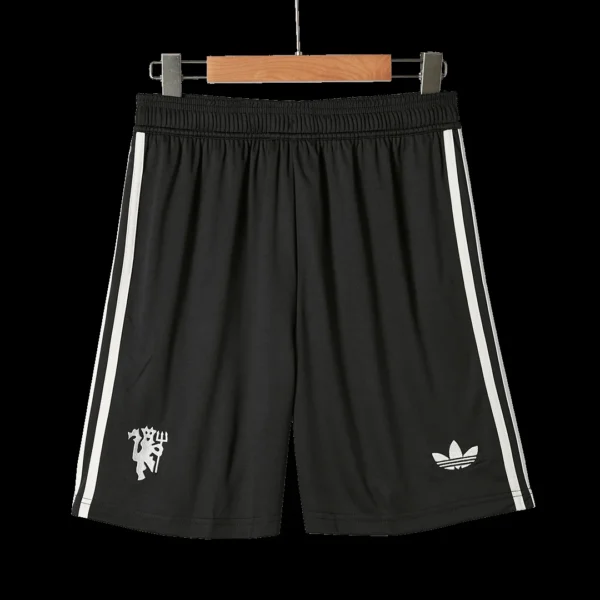 Manchester United Third Away Soccer Shorts – Fan Version – back view
