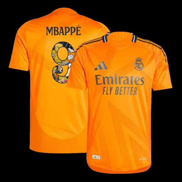 MBAPPÉ #9 Real Madrid Away Soccer Jersey Player Version – front view