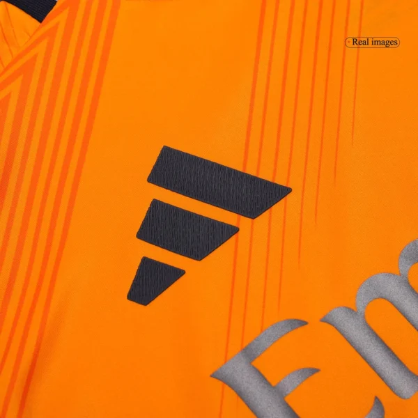 MBAPPÉ #9 Real Madrid Away Soccer Jersey Player Version – badge and fabric details