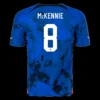 McKENNIE #8 USA Away Soccer Jersey 2022 – Player Version – front view