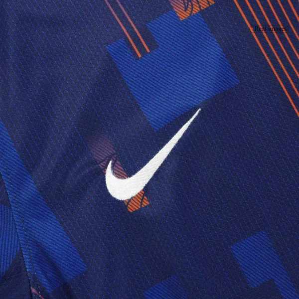 MEMPHIS #10 Netherlands Away Soccer Jersey Euro – Fan Version – badge and fabric details