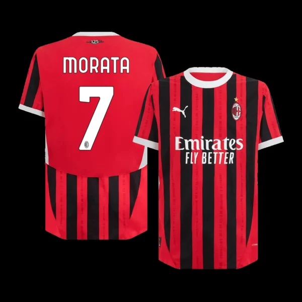 morata-7-ac-milan-home-soccer-jersey-player-version-01 MORATA #7 AC Milan Home Soccer Jersey β Player Version β front view