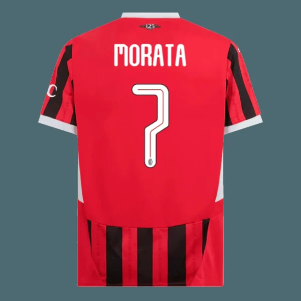 MORATA #7 AC Milan Home Soccer Jersey – UCL – Fan Version – jersey details