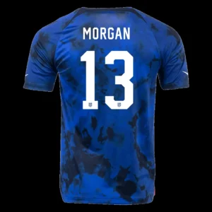 MORGAN #13 USA Away Soccer Jersey 2022 – Fan Version – front view