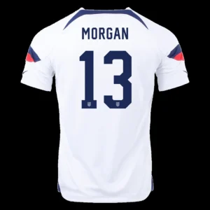 MORGAN #13 USA Home Soccer Jersey 2022 – Fan Version – front view