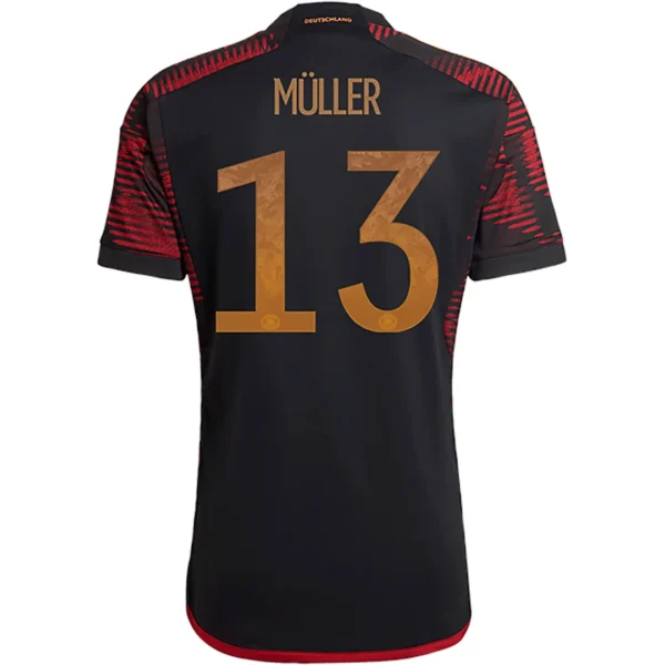MÜLLER #13 Germany Away Soccer Jersey 2022 – Fan Version – front view