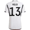 MÜLLER #13 Germany Home Soccer Jersey 2022 – Fan Version – front view
