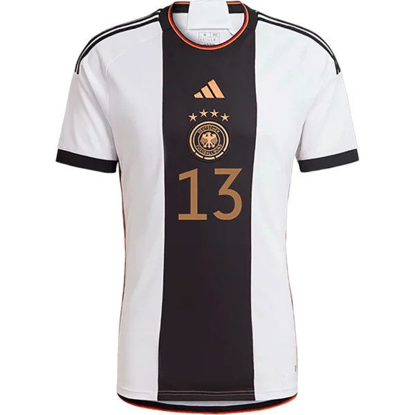 MÜLLER #13 Germany Home Soccer Jersey 2022 – Fan Version – back view