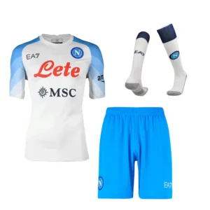 Napoli Away Soccer Jersey Kit(Jersey+Shorts+Socks) 2022/23 – Fan Version – front view