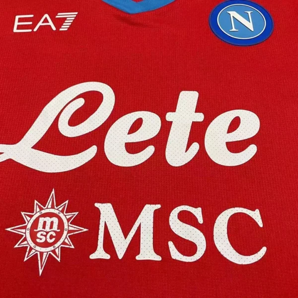 Napoli Fourth Away Soccer Jersey 2021/22 – Fan Version – badge and fabric details