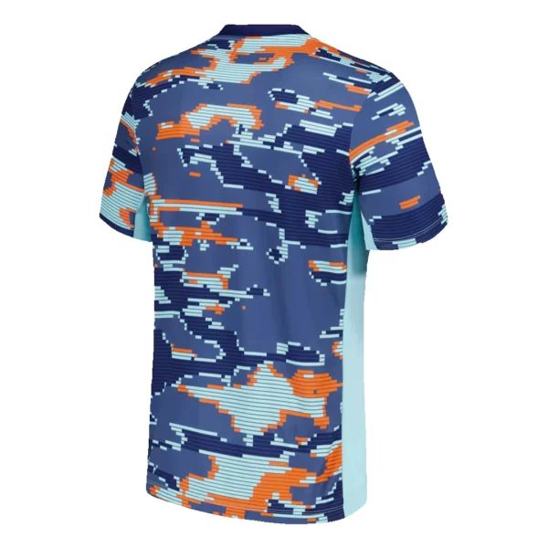 Netherlands Pre-Match Soccer Jersey Euro – Fan Version – jersey details