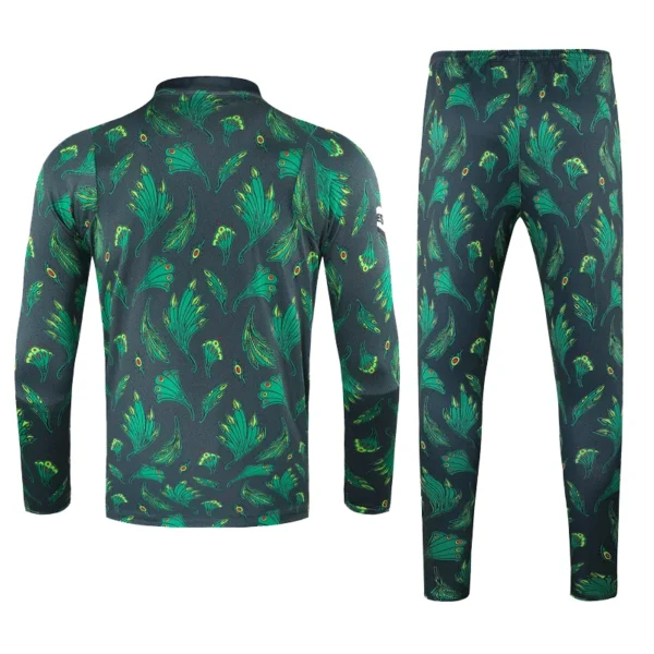 Nigeria Zipper Sweatshirt Kit(Top+Pants) 2021 – Fan Version – back view