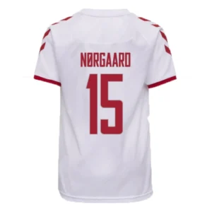 nrgaard-15-denmark-away-soccer-jersey-2021-fan-version-131315-01 NØRGAARD #15 Denmark Away Soccer Jersey 2021 – Fan Version – front view