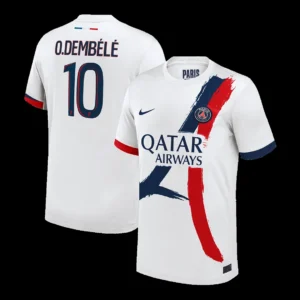 O.DEMBÉLÉ #10 PSG Away Soccer Jersey – Fan Version – front view