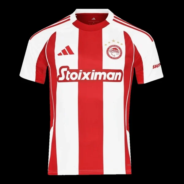 Olympiakos Home Soccer Jersey 2025/26 – Fan Version – front view
