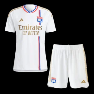 Olympique Lyonnais Home Soccer Kit – Jersey + Shorts 2023/24 – Player Version – front view
