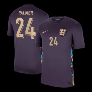 PALMER #24 England Away Soccer Jersey Euro – Fan Version – front view