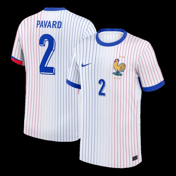 PAVARD #2 France Away Soccer Jersey – Fan Version – front view
