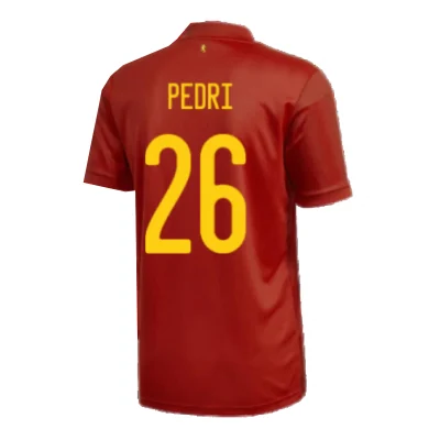 PEDRI #26 Spain Home 2020 – Fan Version – front view