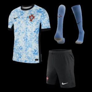 portugal-away-soccer-jersey-kit-jersey-shorts-socks-euro-fan-version-01 Portugal Away Soccer Jersey Kit(Jersey+Shorts+Socks) Euro โ Fan Version โ front view