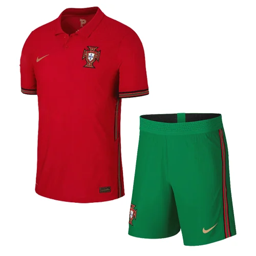 Portugal Home Soccer Kit – Jersey + Shorts 2020 – Fan Version – back view